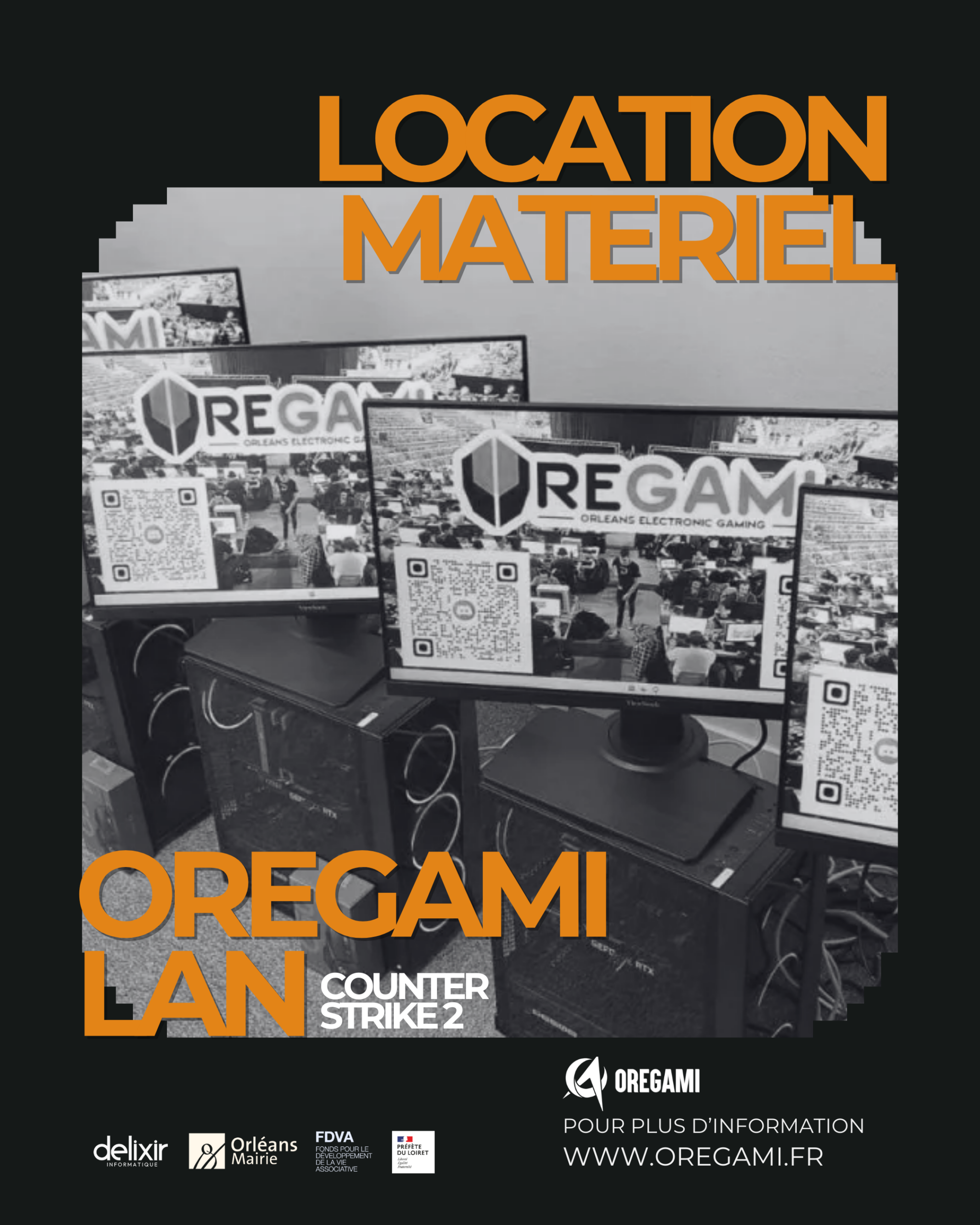 LOCATION DE MATÉRIEL OREGAMI LAN