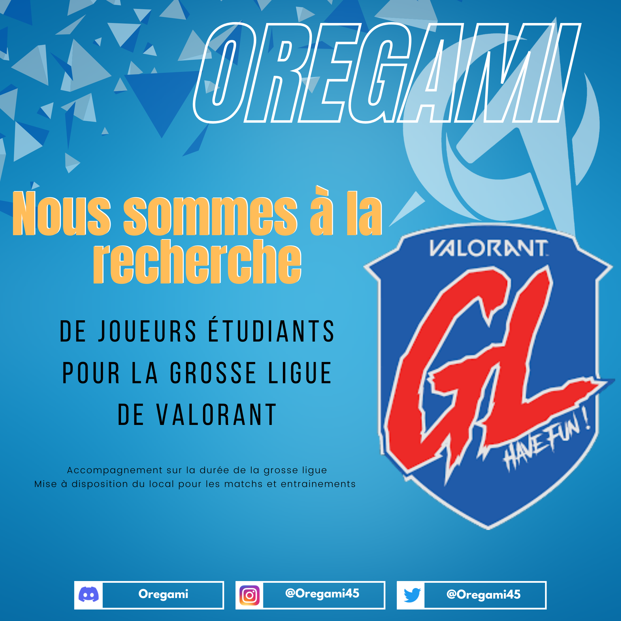 Recrutement Valorant GL